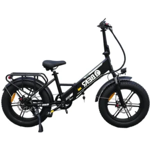 QBEAR F-10 FOLDING E-MOPPED BLACK